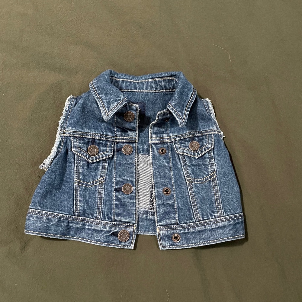 Toddler denim vest